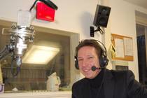 Foto: Marc Römer, 1. Vorsitzender der Tennisabteilung des Hammer SC 08, beim Interview der Radio Runde Hamm
