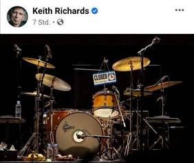 Foto: Statement von Keith Richards auf seiner Instagram-Seite (Quelle: Instagram-Seite von Keith Richards)